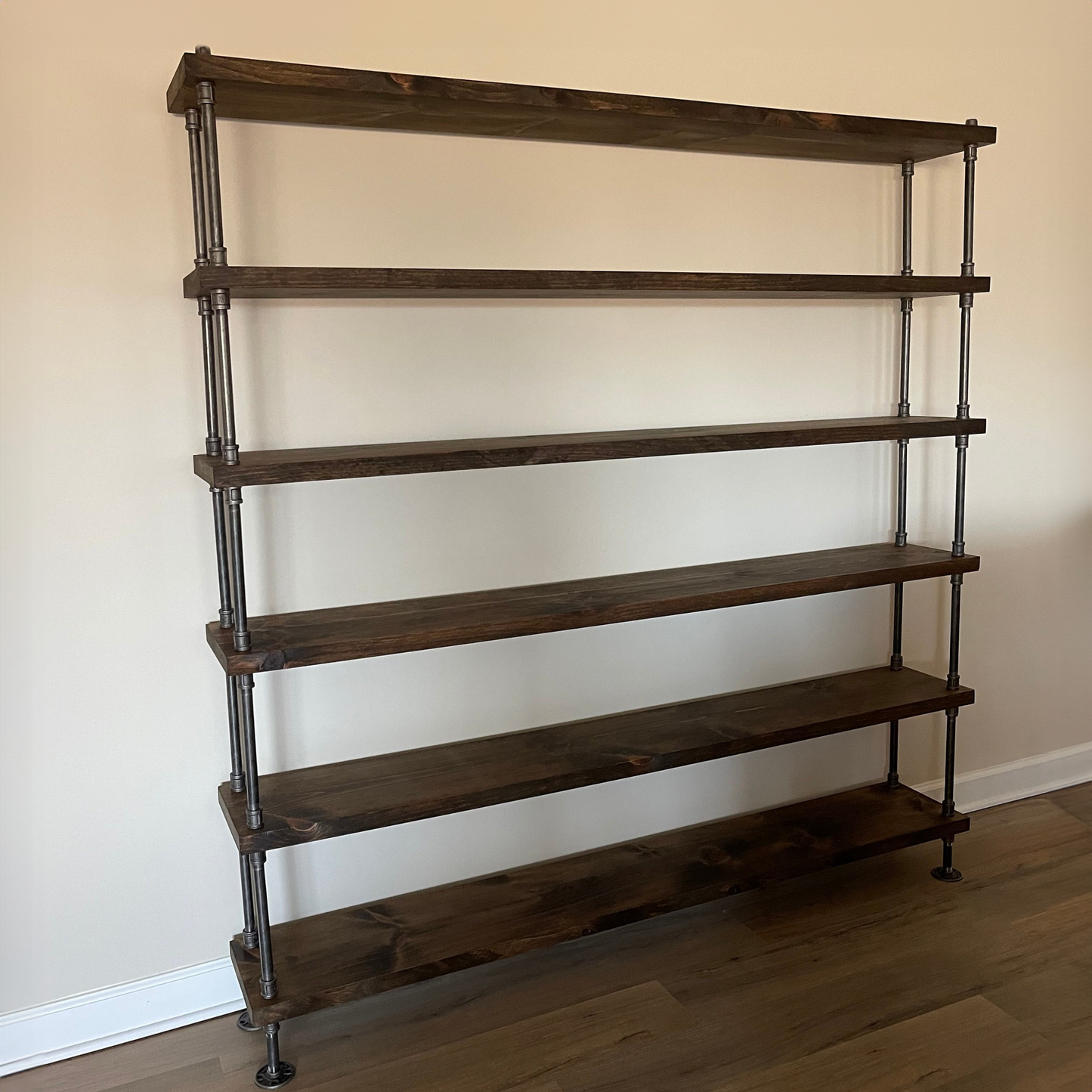 Wide Depth Industrial Style Bookcase - 14" Depth