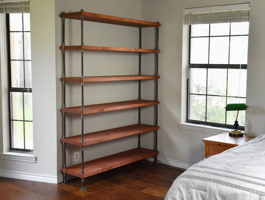 Industrial Style Bookcase - 60” Length
