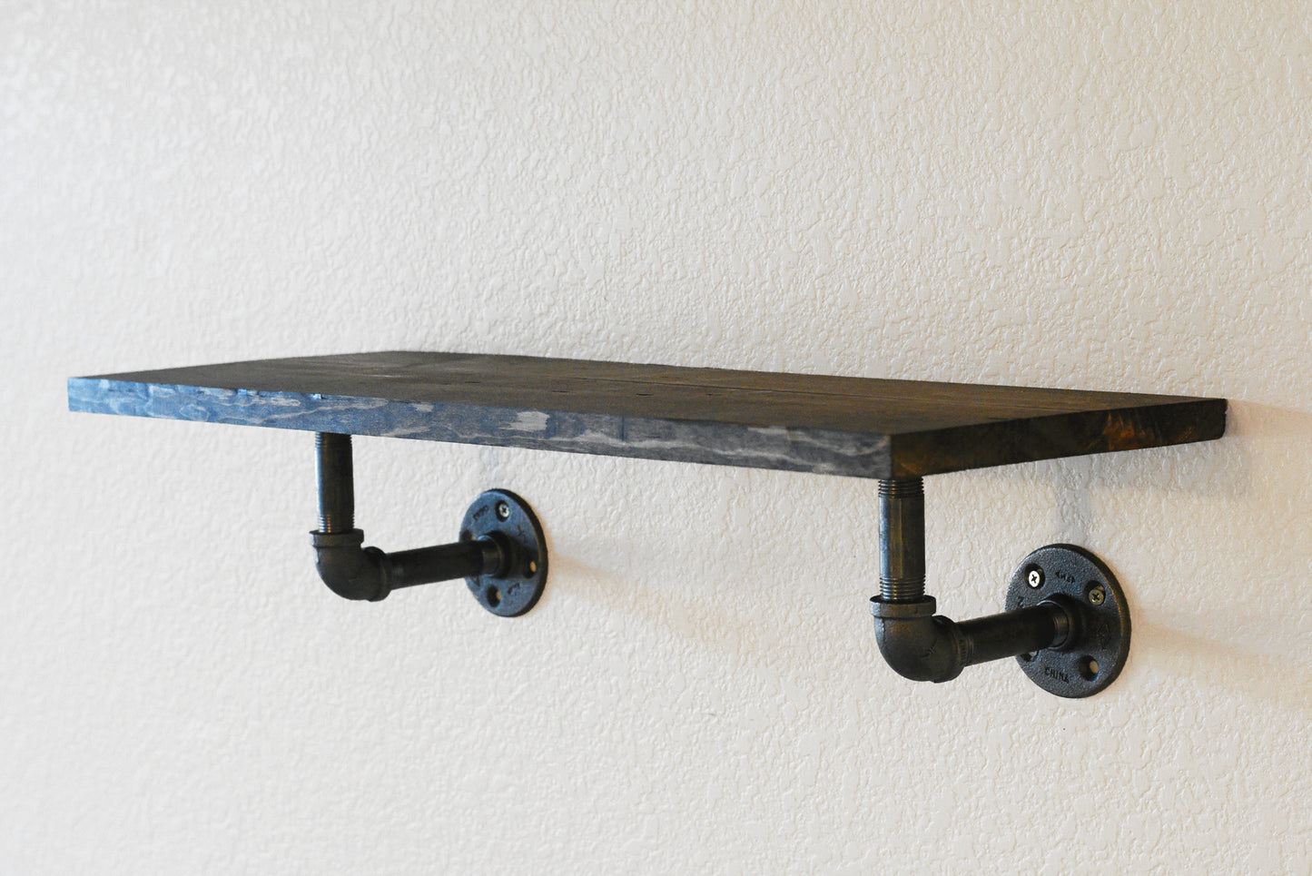 Wood Shelf with Elbow Brackets