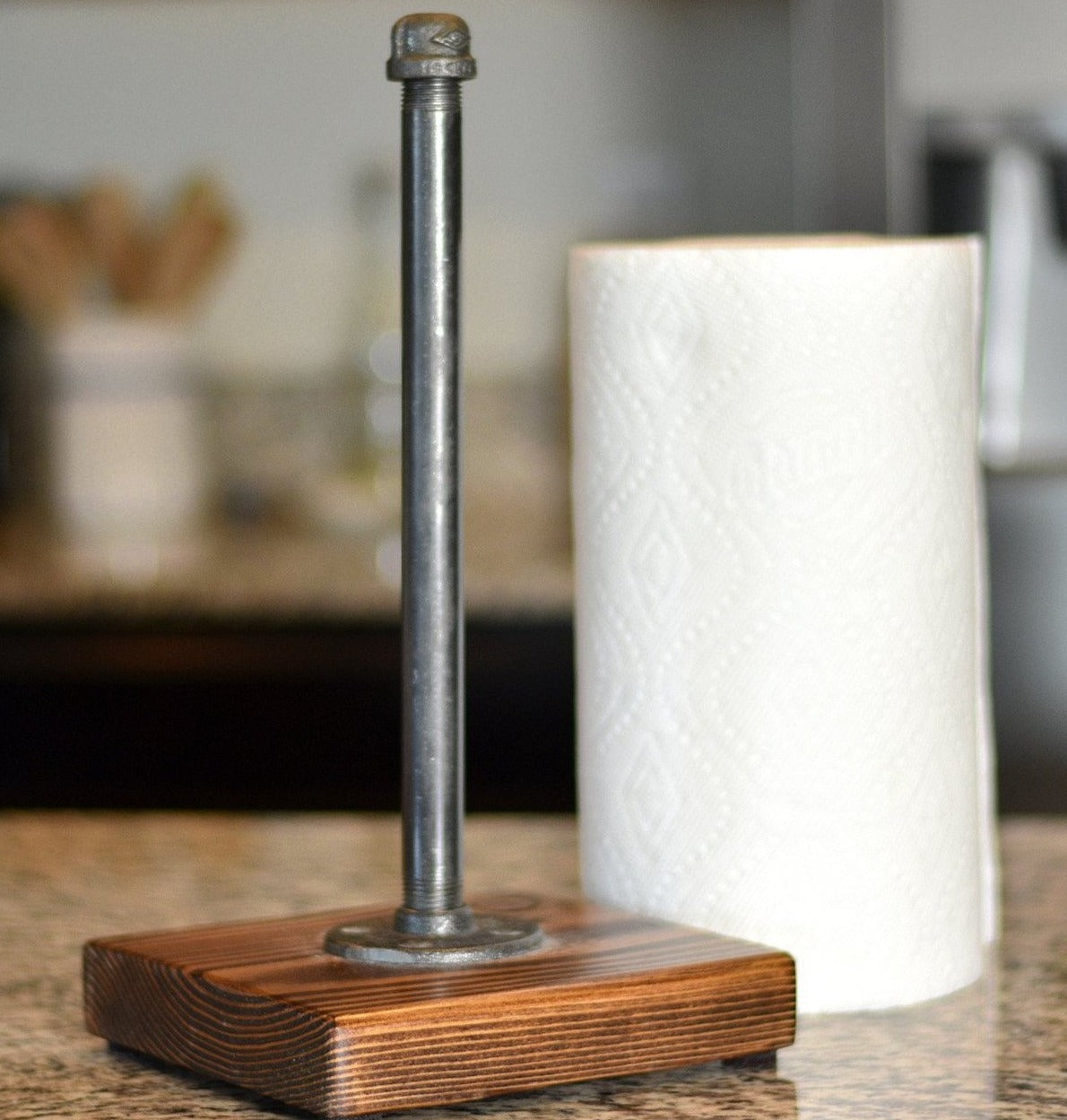 Industrial Farmhouse Paper Towel Stand