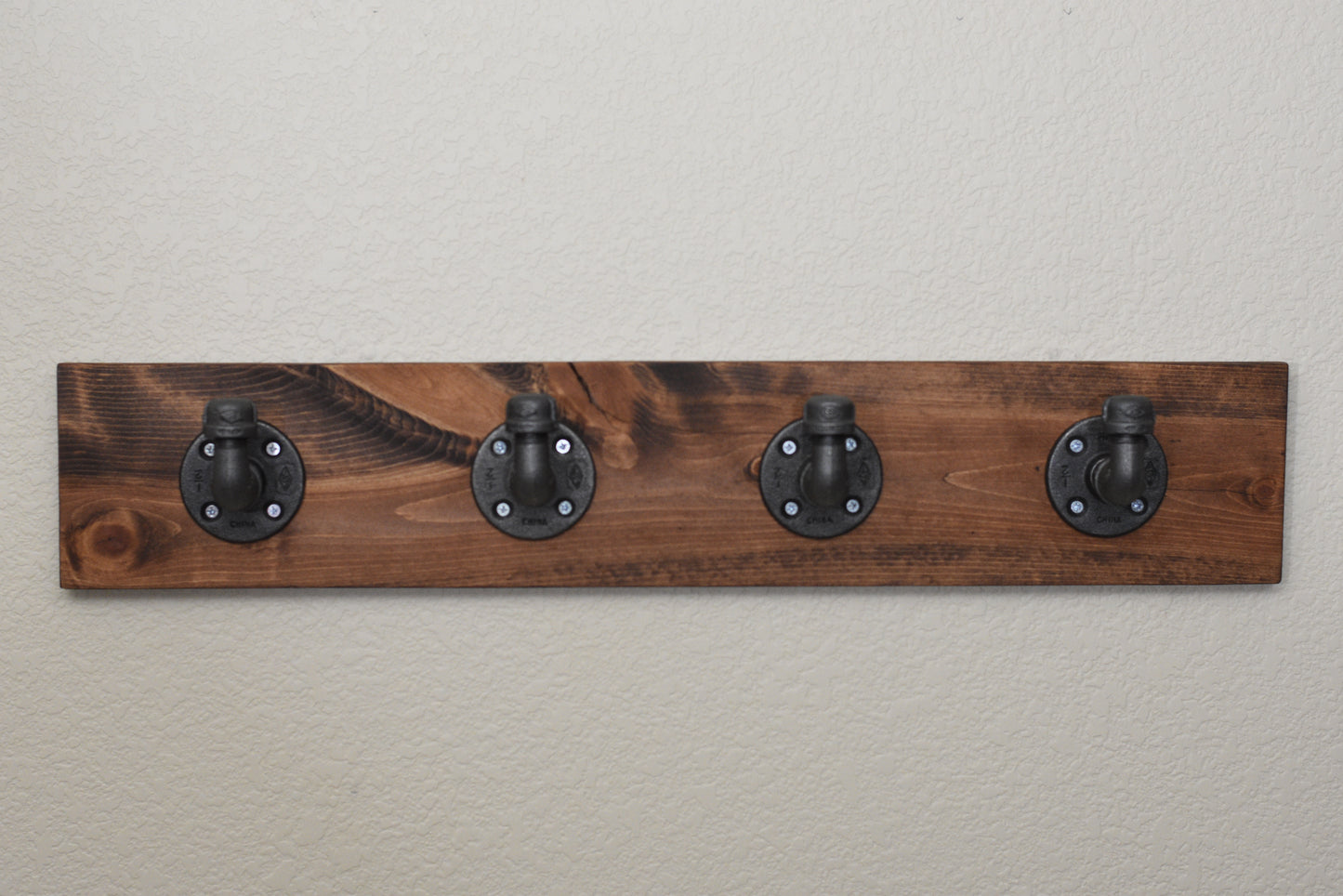 Coat Hooks with Wood Backing