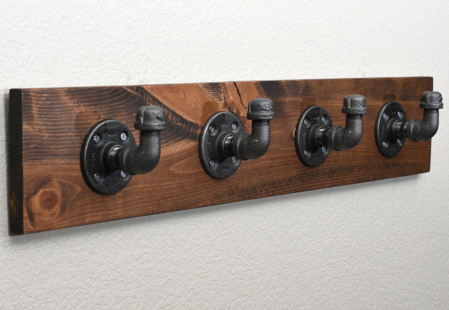 Coat Hooks with Wood Backing