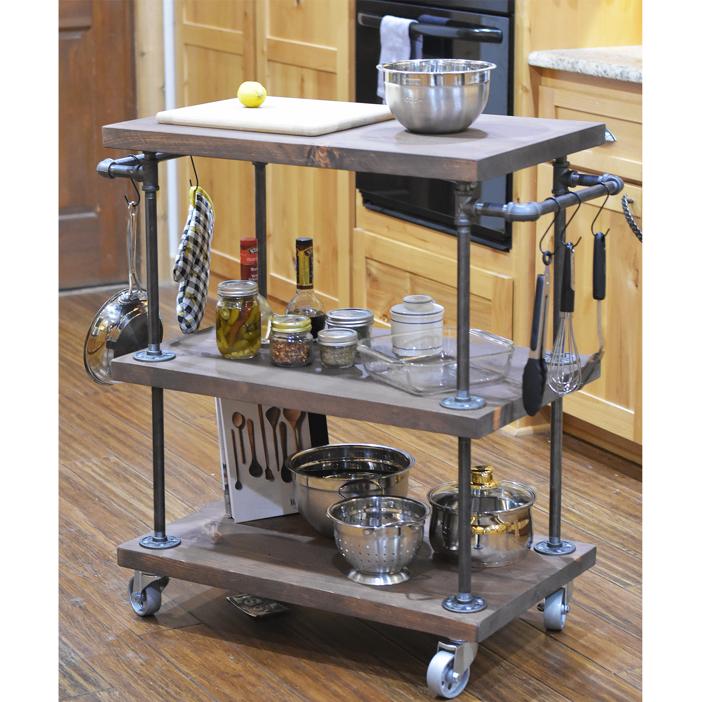 Kitchen Island Cart with Casters