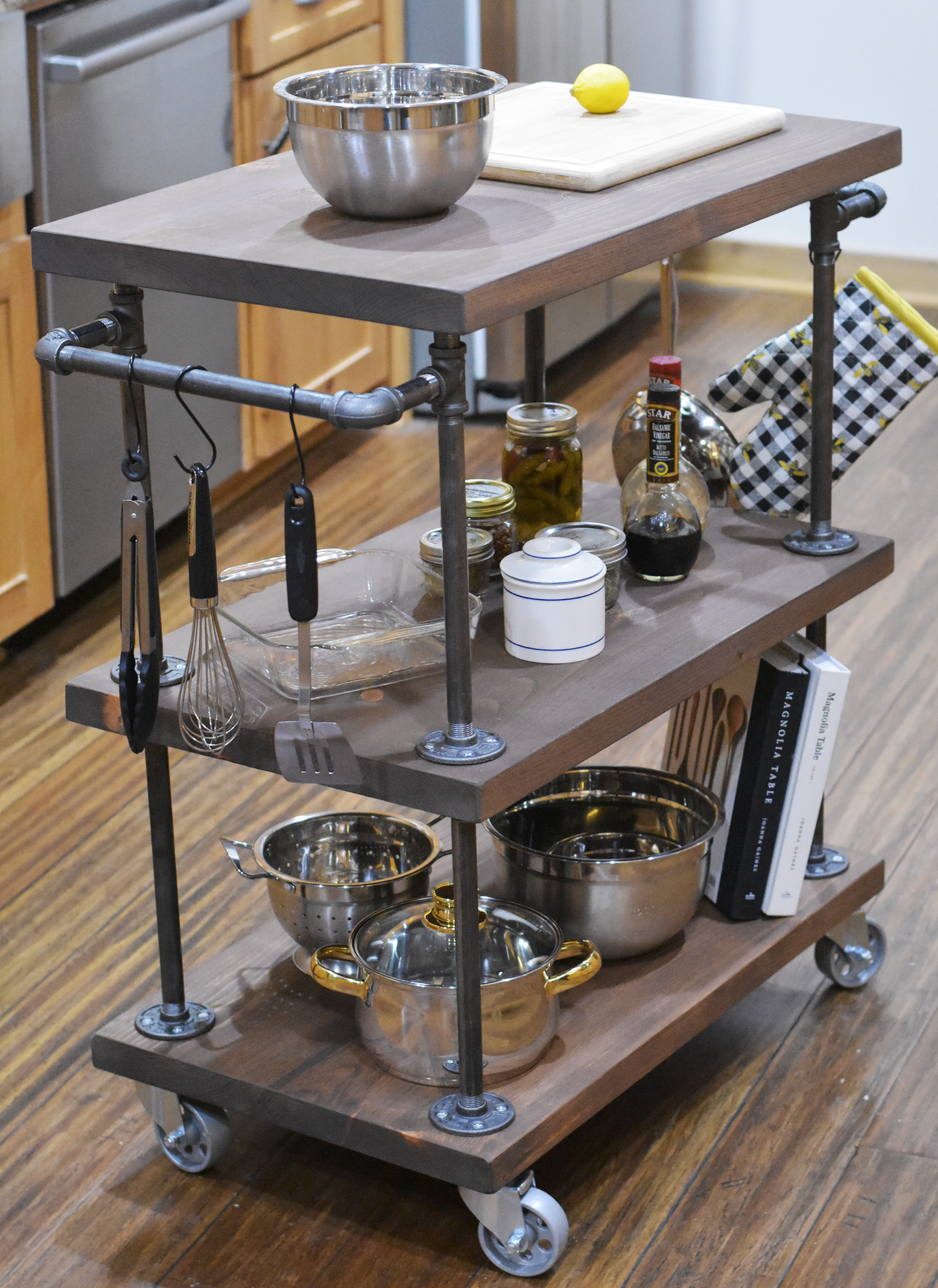 Kitchen Island Cart with Casters