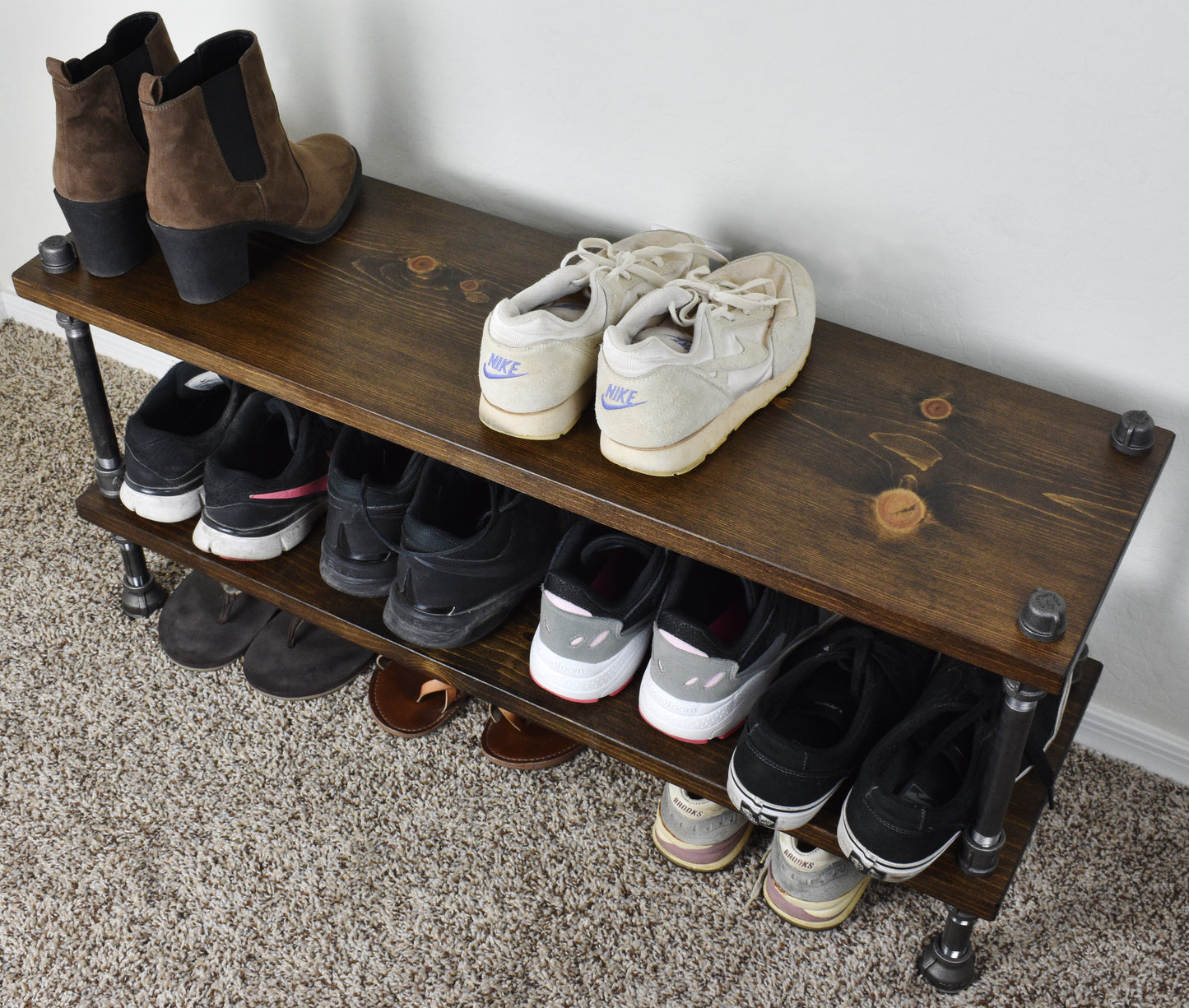 Shoe Rack Storage Shelves - 36" Length