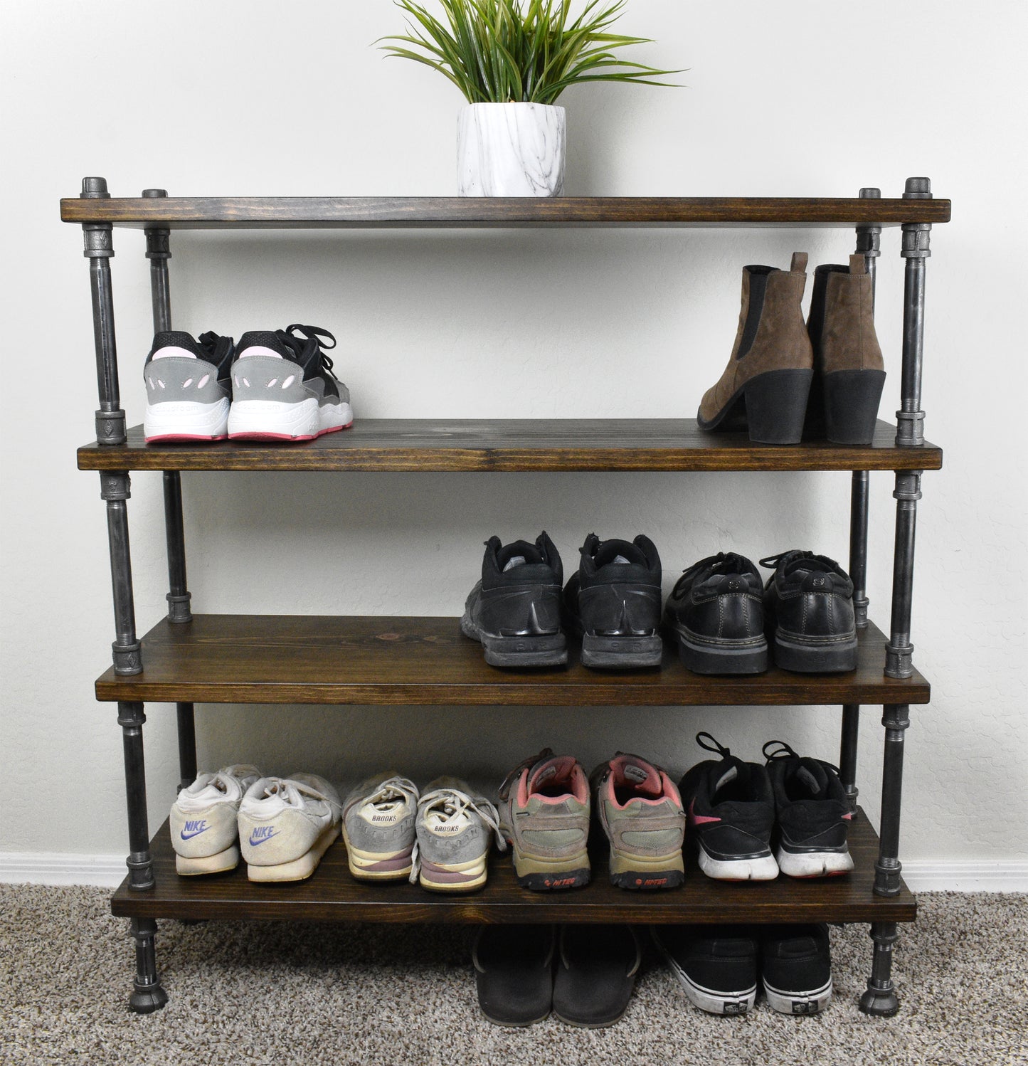 Shoe Rack Storage Shelves - 36" Length