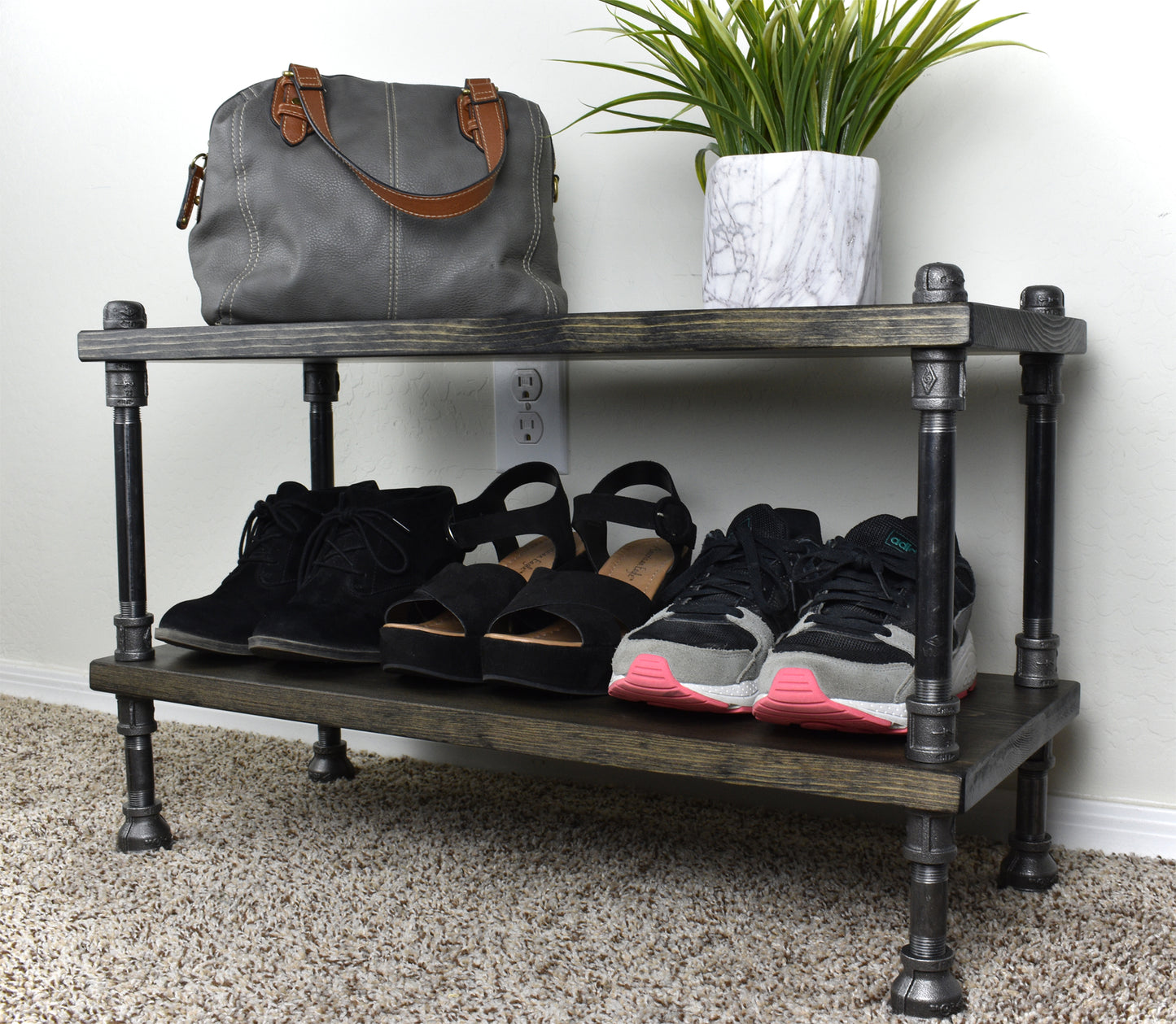 Shoe Rack Storage Shelves - 28" Length