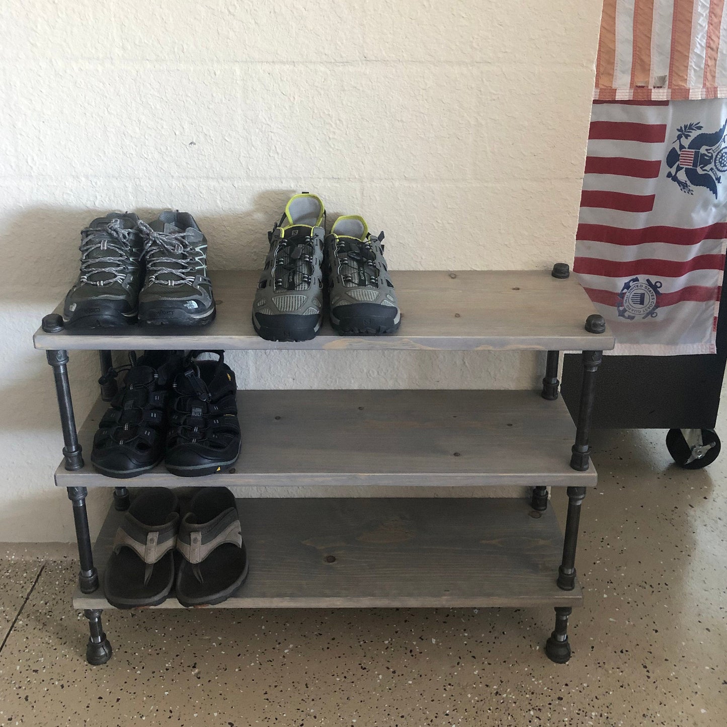 Shoe Rack Storage Shelves - 36" Length