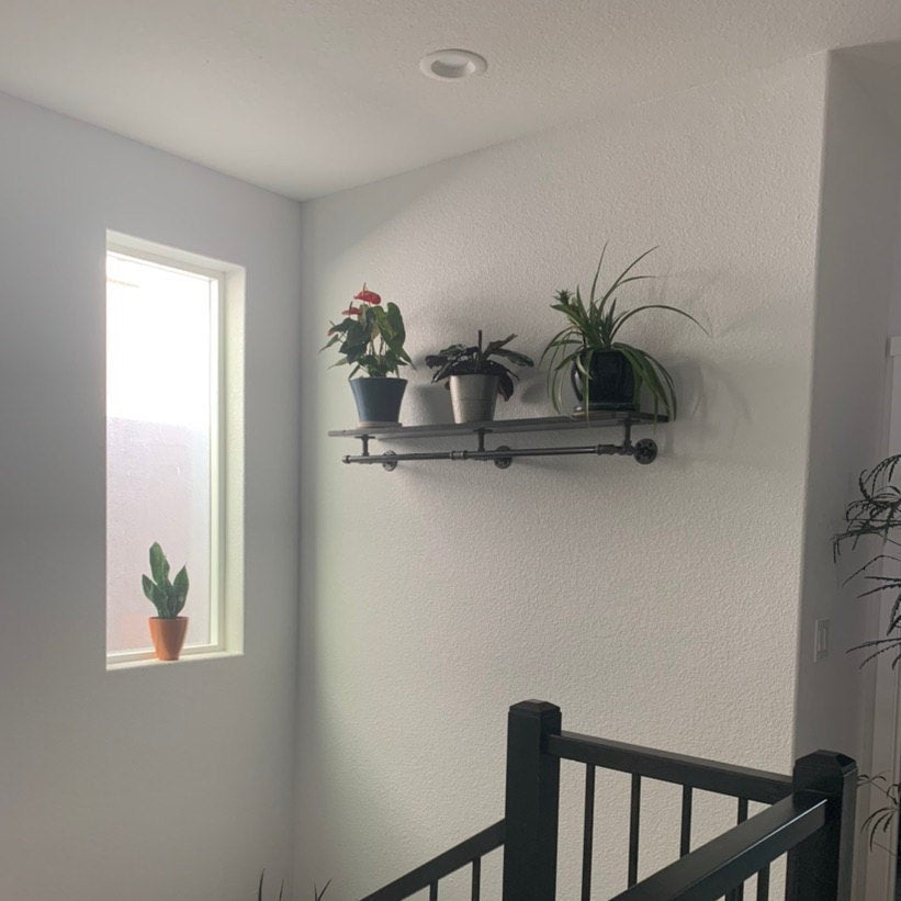 Extra Long Shelf with Hanger Rack (44" - 68")