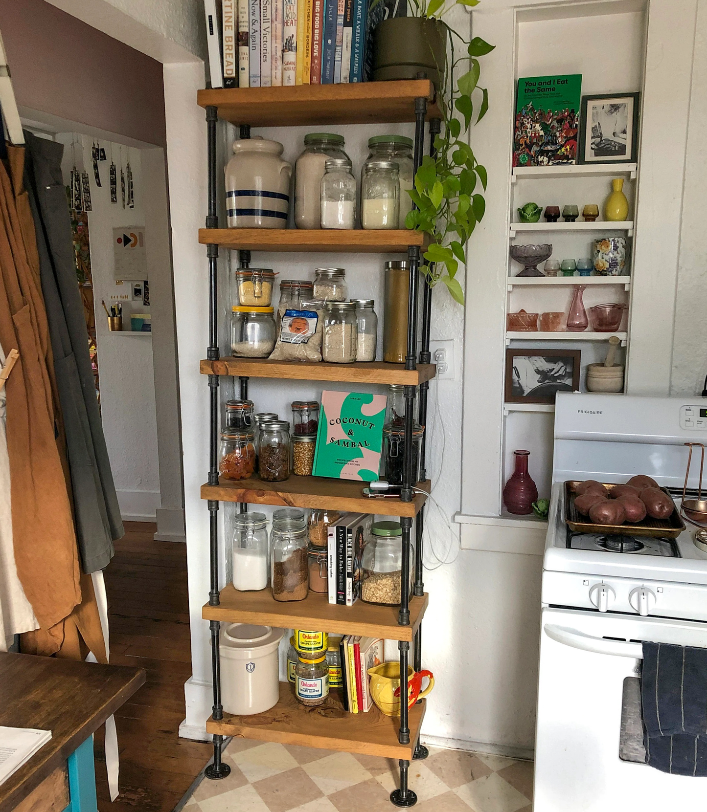 Industrial Style Bookcase - 24" Length