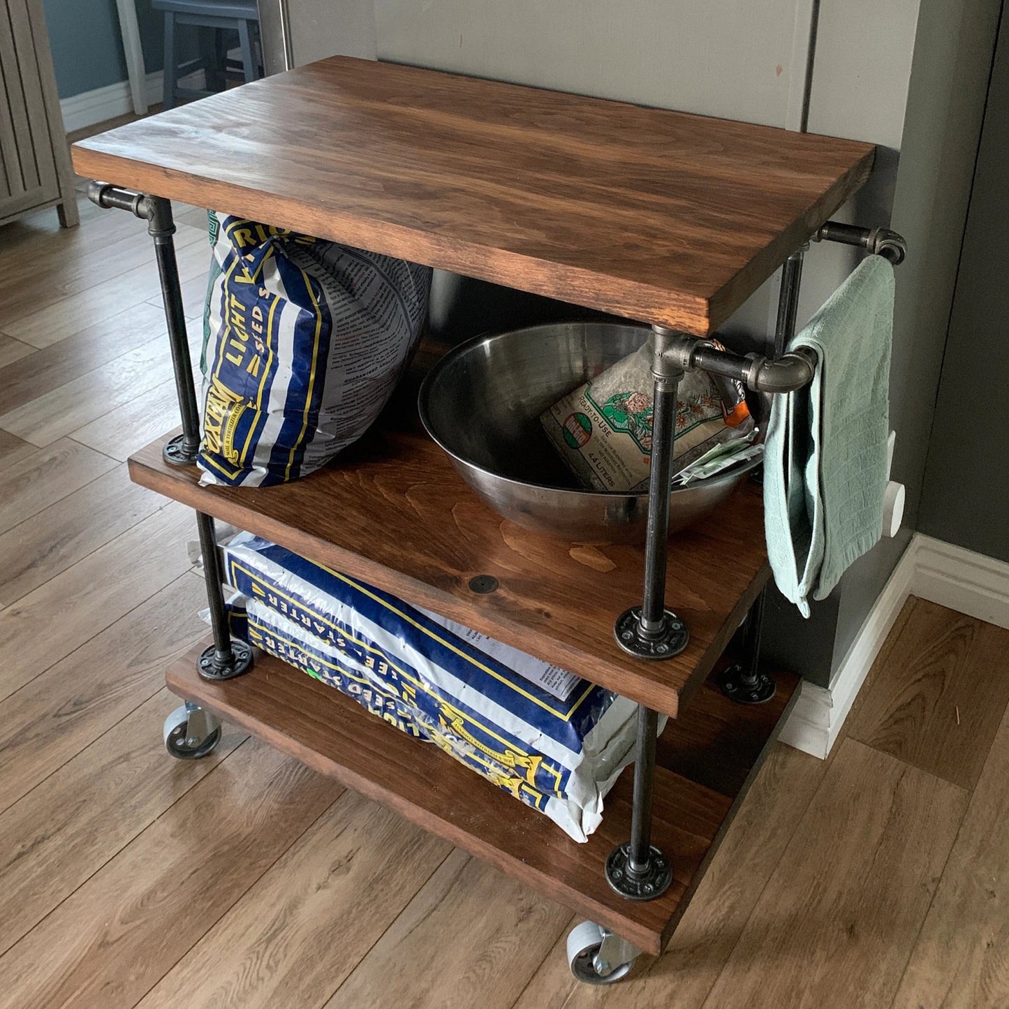 Kitchen Island Cart with Casters