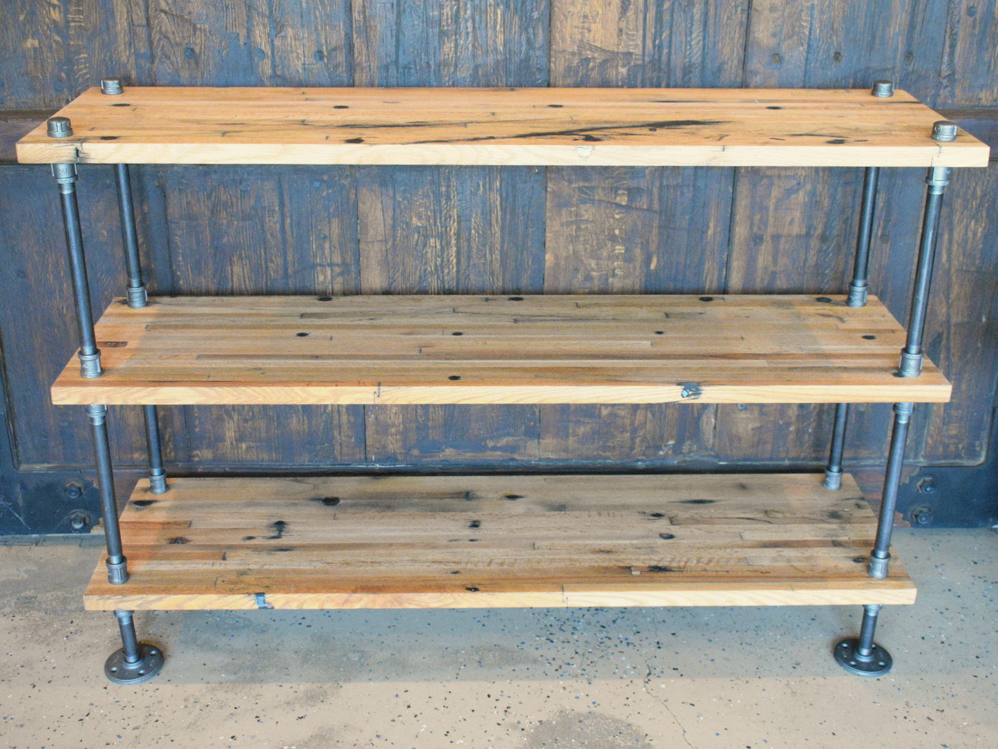 Reclaimed Oak Industrial Bookcase
