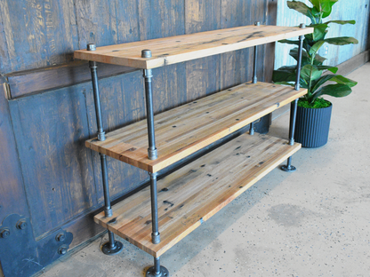 Reclaimed Oak Industrial Bookcase