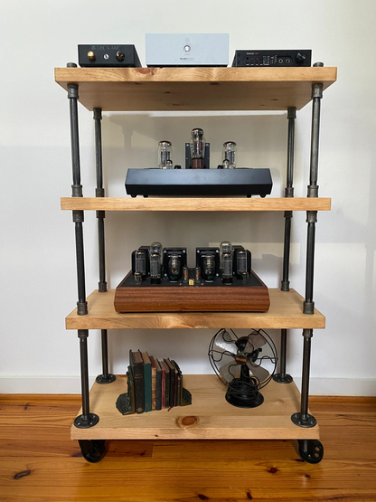 Wide Depth Industrial Style Bookcase - 14" Depth