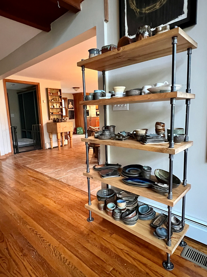 Industrial Style Bookcase - 36" Length