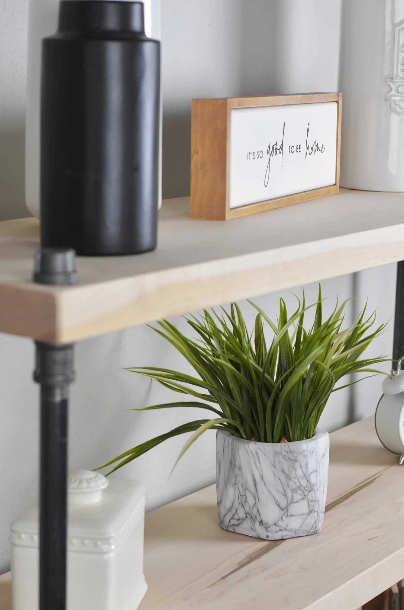 Maple Industrial Style Bookcase