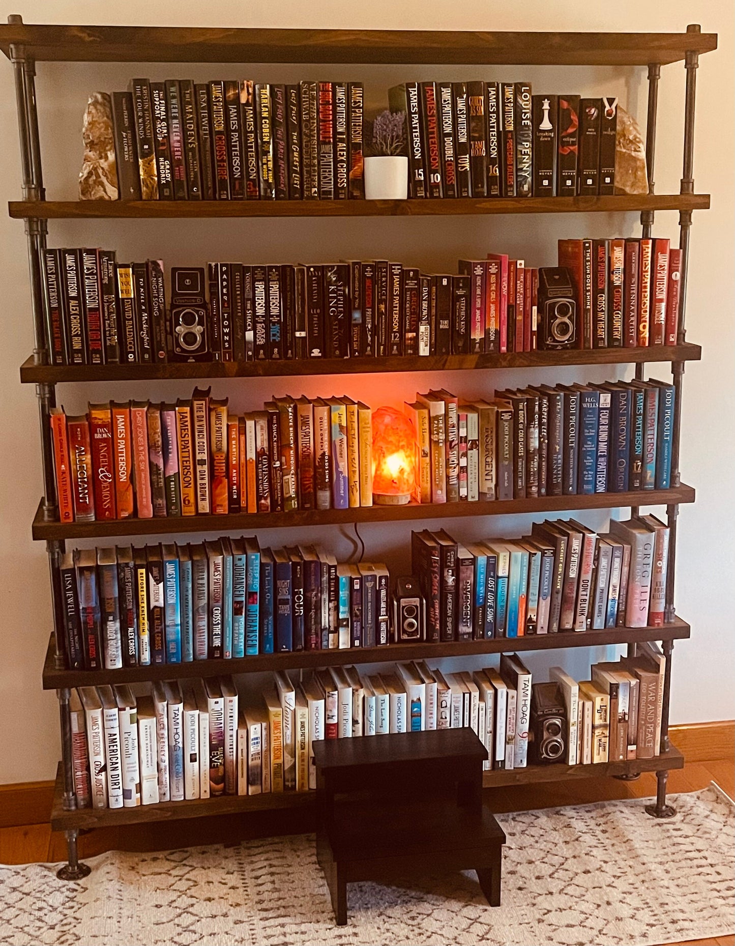 Industrial Style Bookcase - 60” Length