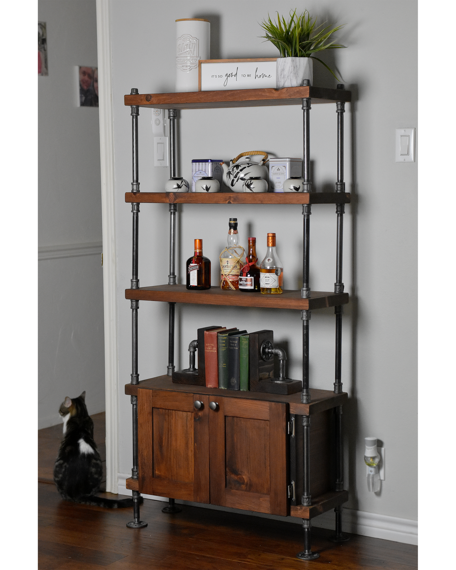 wood iron shelf 620*600*180〈サンドカラー〉 即納】 iron shelf 620*600*180〈サンドカラー〉 アイアン 棚 シェルフ