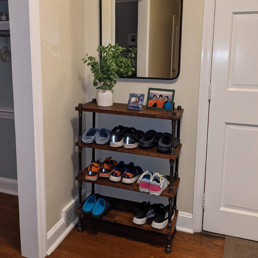 Shoe Rack Storage Shelves - 28" Length